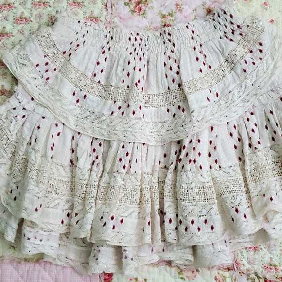 Loveshackfancy Ikat ruffle mini skirt XS - Picture 5 of 10